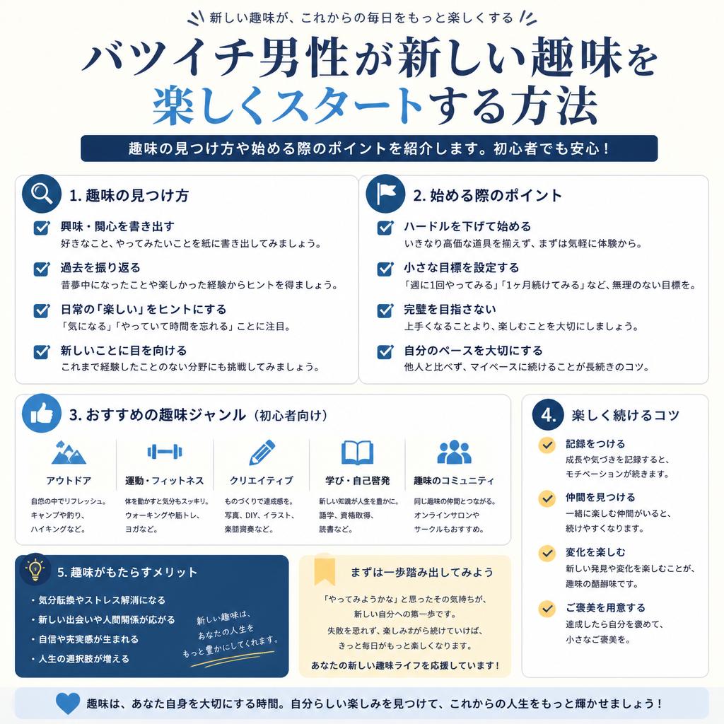 新しい趣味の始め方